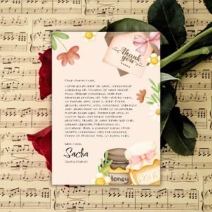 Beige Colorful Cute Love Letter A4 - Postpatra