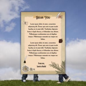 Brown Vintage Minimalist Letter Note A4 - Postpatra