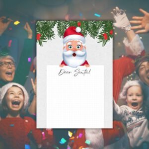 Colorful Christmas Santa Letter - Postpatra