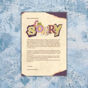 Cream Scrapbooking Best Friend Apology Letter - Postpatra
