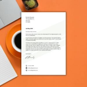 White & Green Simple Minimalist Professional Cover Letter - Postpatra