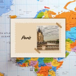 Brown and Beige Minimalist Traveling Postcard - Postpatra